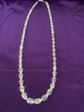 Beautiful Vintage Necklace of Swarovski Borealis Crystals